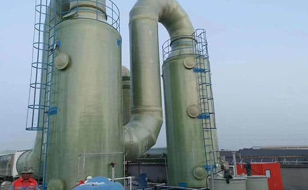 白城玻璃鋼脫硫塔廢氣凈化